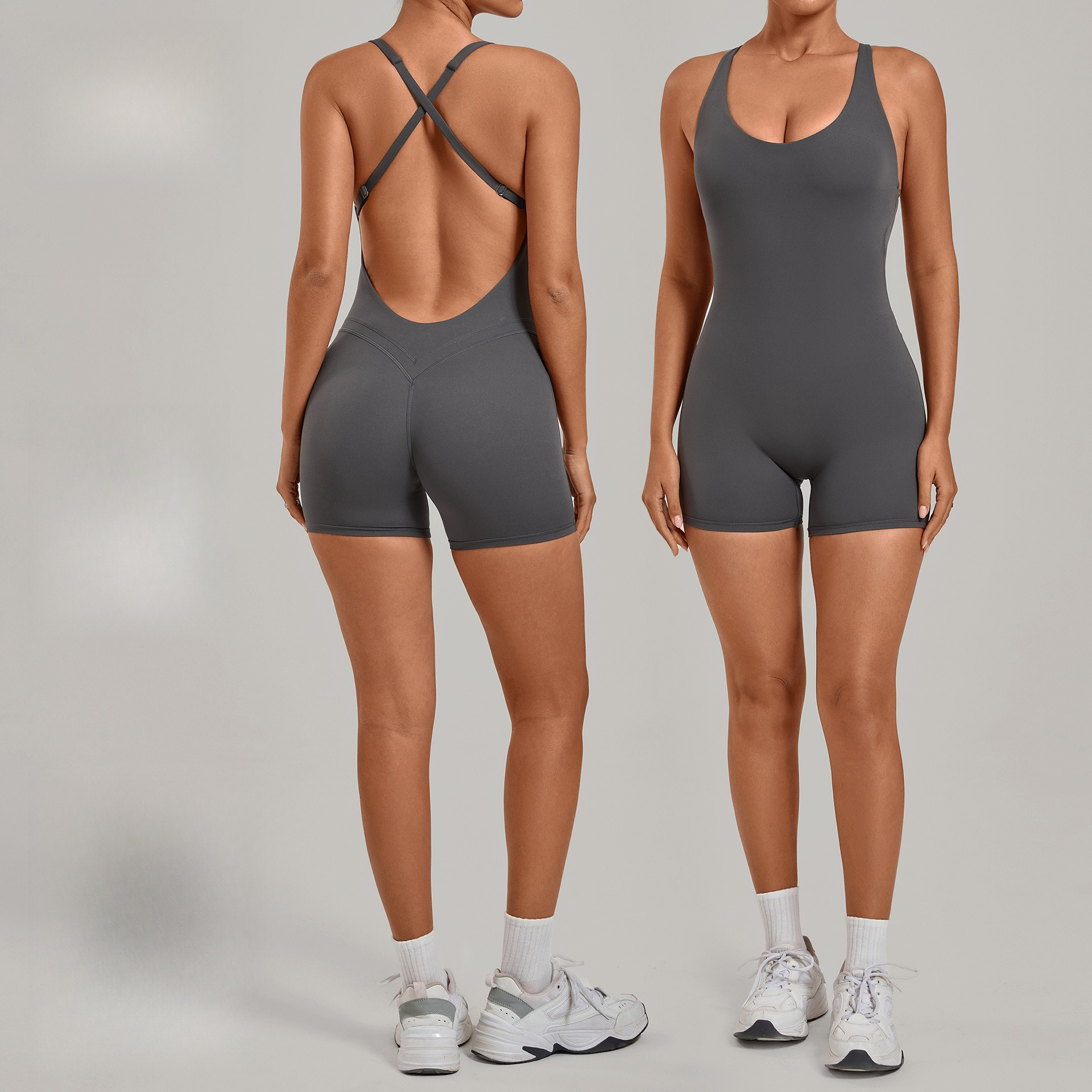 Backless Gym Bodysuits Set Sho - Yoga Overall Fitness 리뷰 및 가격
