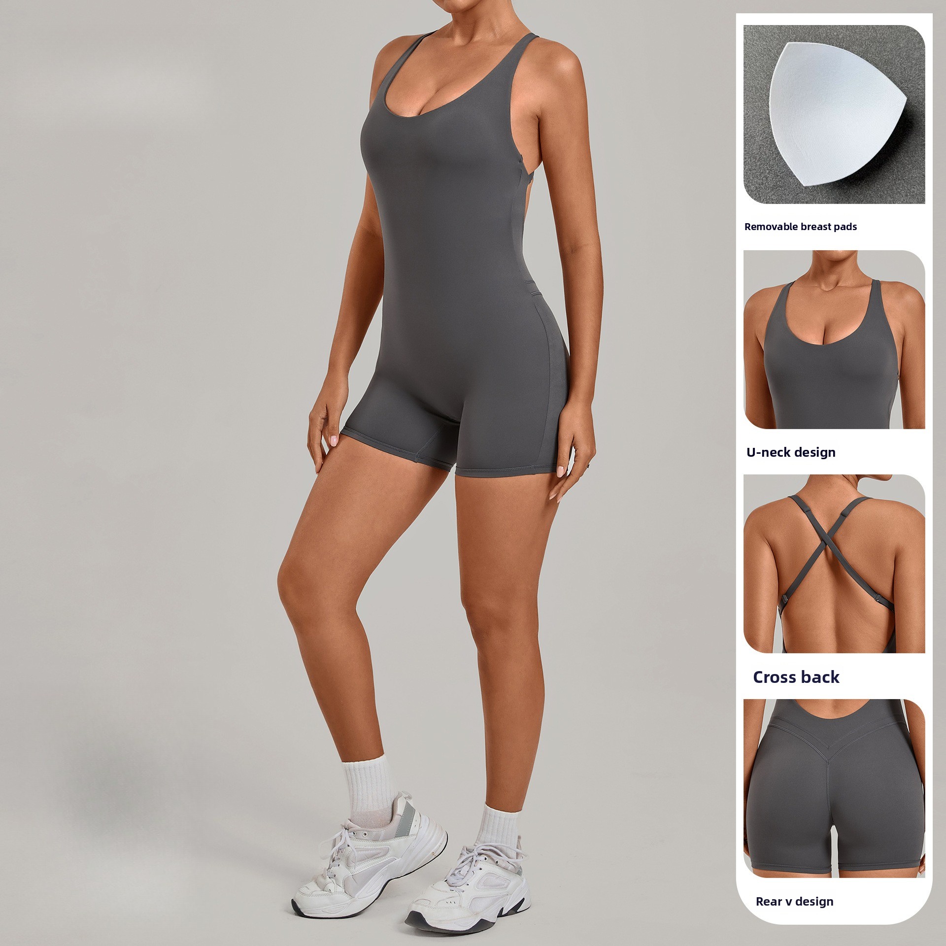 Backless Gym Bodysuits Set Sho - Yoga Overall Fitness 리뷰 및 가격