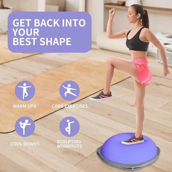 70cm Bosu Balance Ball, Anti-S - Yoga Fitness Gym 리뷰 및 가격