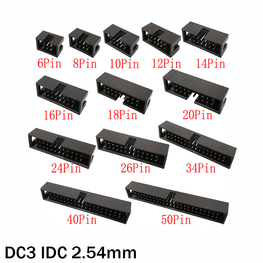10Pcs DC3 6P~50Pin IDC 2.54mm  - Dip Bar Parallel 리뷰 및 가격