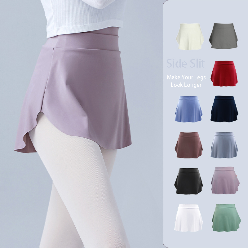 Women Side Split Dance Skirts  - Yoga Fitness Dress 리뷰 및 가격
