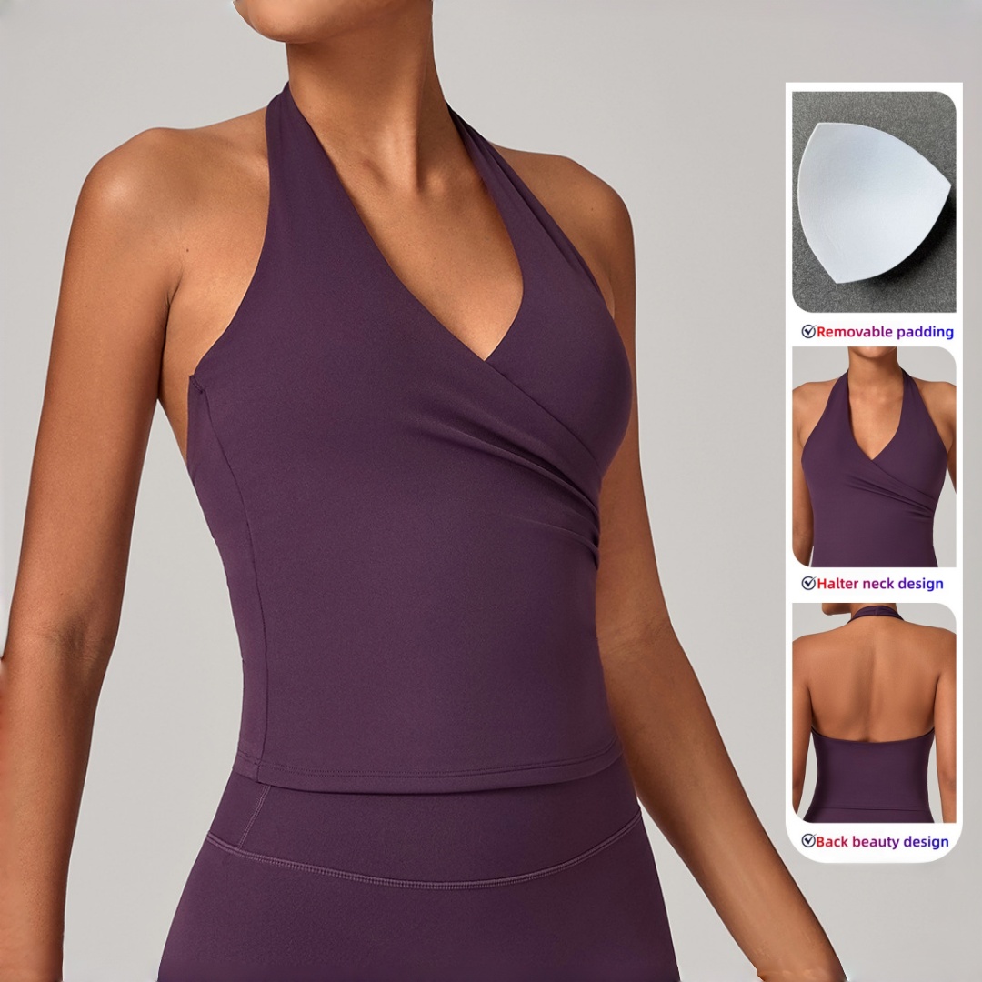 New Women's Yoga Vest Tight Ba - Yoga Và Fitness 리뷰 및 가격