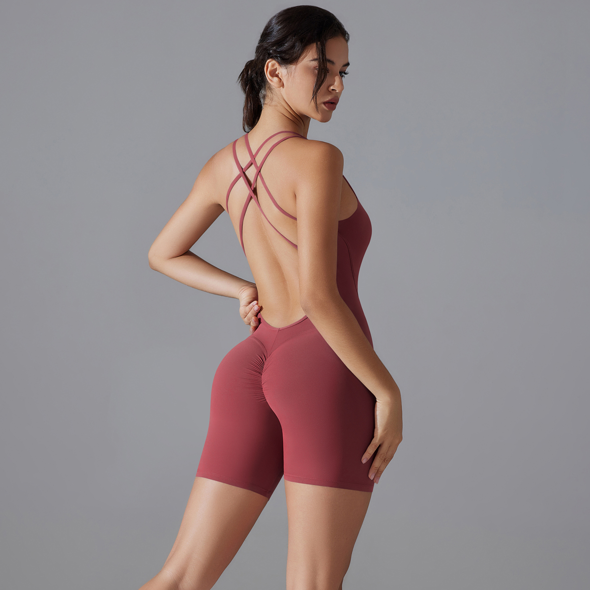 Yoga Set Sexy Backless Sporty  - Yoga Overall Fitness 리뷰 및 가격