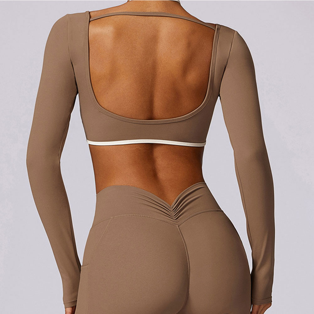 Sexy Backless Yoga Long Sleeve - Yoga Fitness Yoga 리뷰 및 가격