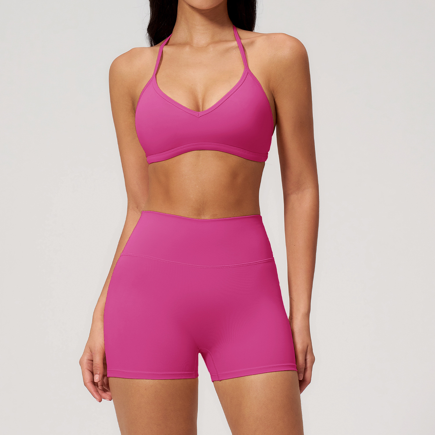 Women V Neck Bra with Pad  Bik - Yoga Và Fitness 리뷰 및 가격