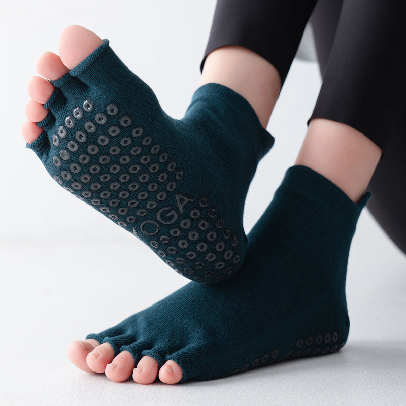 Yoga Socks Half Toe Anti-Slip  - Yoga Fitness Dance 리뷰 및 가격