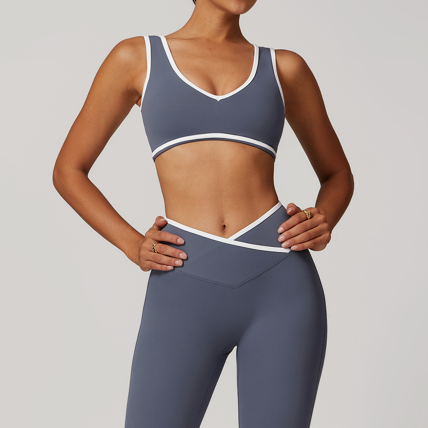 V-Neck Sports Bra Women Top Pu - Yoga Và Fitness 리뷰 및 가격