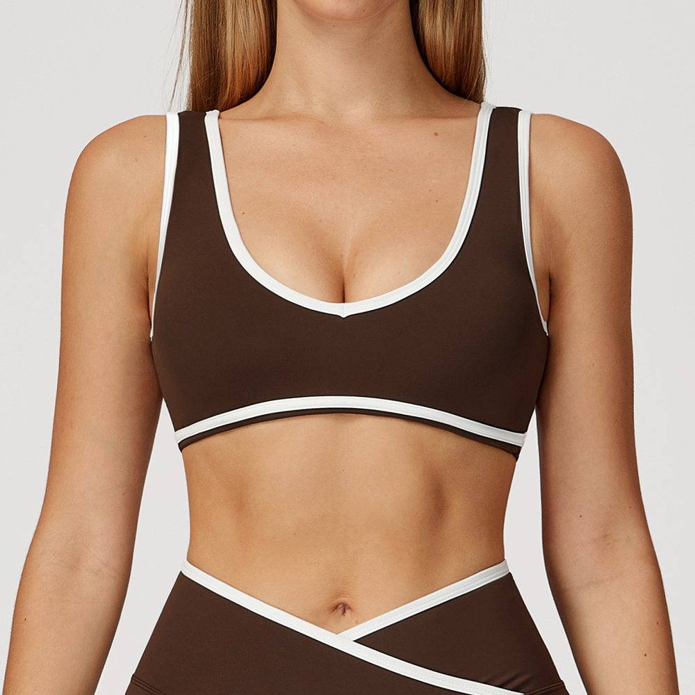 V-Neck Sports Bra Women Top Pu - Yoga Và Fitness 리뷰 및 가격