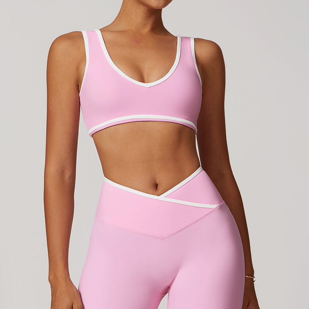 V-Neck Sports Bra Women Top Pu - Yoga Và Fitness 리뷰 및 가격