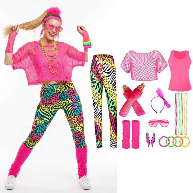 1980s Retro Dance Party Wear B - Yoga Fitness Holiday 리뷰 및 가격