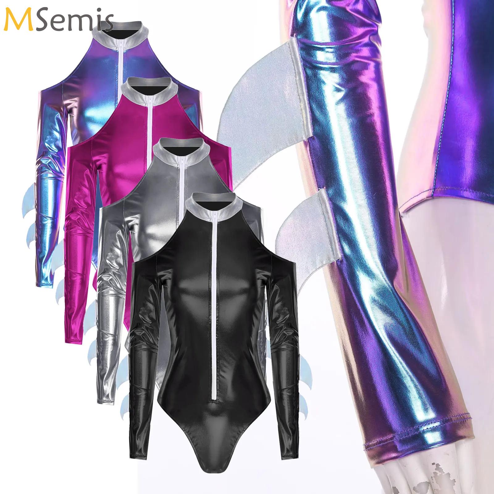 Womens Metallic Shark Cosplay  - Yoga Fitness Holiday 리뷰 및 가격