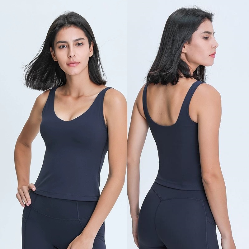 Women Waist-Length Tank Top V- - Yoga Fitness Yoga 리뷰 및 가격