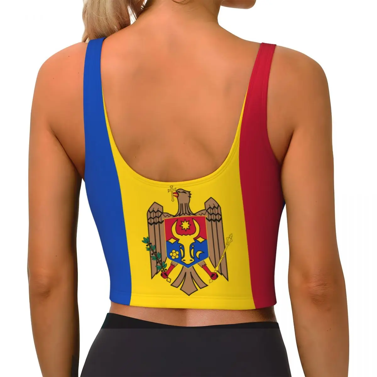 Moldova Flag Basic Tops Women  - Yoga Và Fitness 리뷰 및 가격