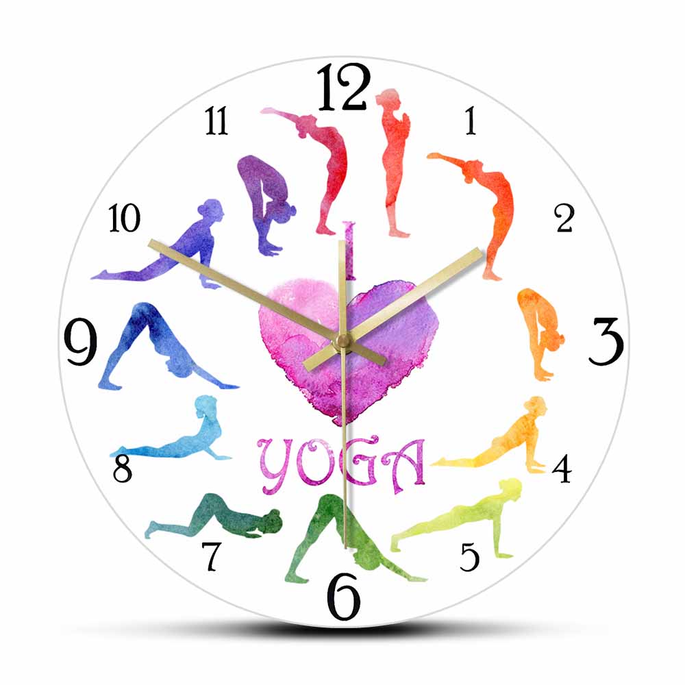 I Love Yoga Watercolor Paintin - Yoga Fitness Watch 리뷰 및 가격