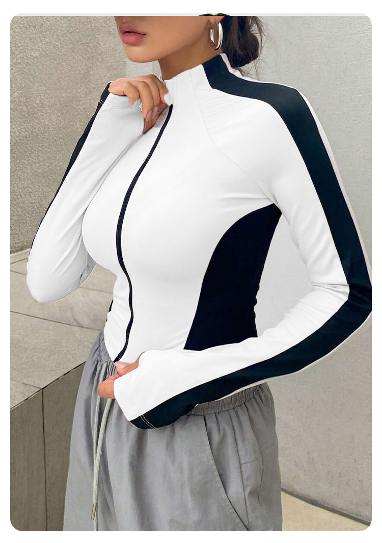 Yoga Clothes Stand Up Collar J - Yoga Fitness Yoga 리뷰 및 가격