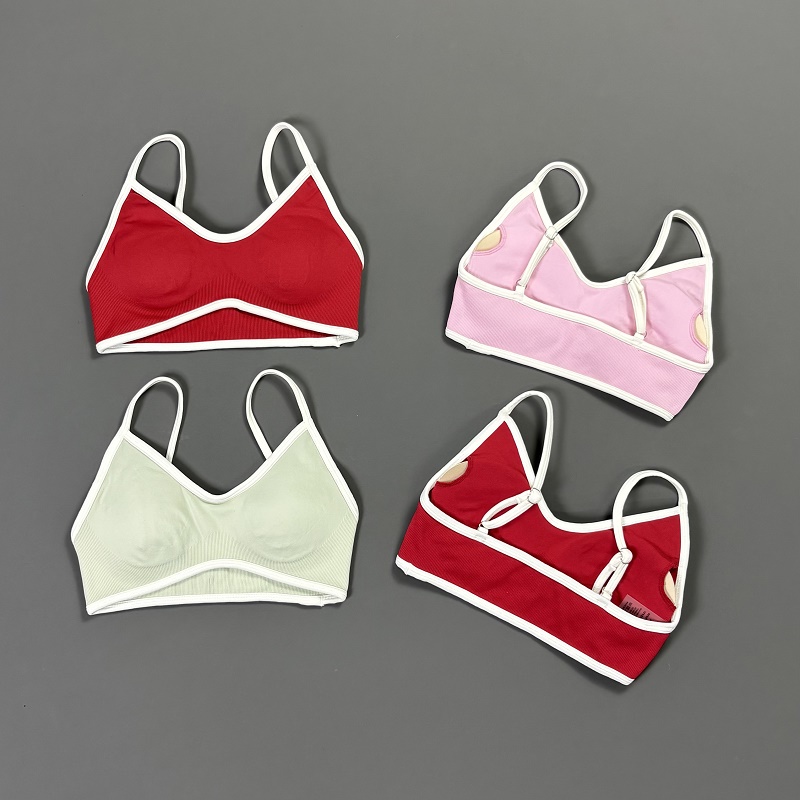Women Contrastline Yoga Bra V  - Yoga Và Fitness 리뷰 및 가격