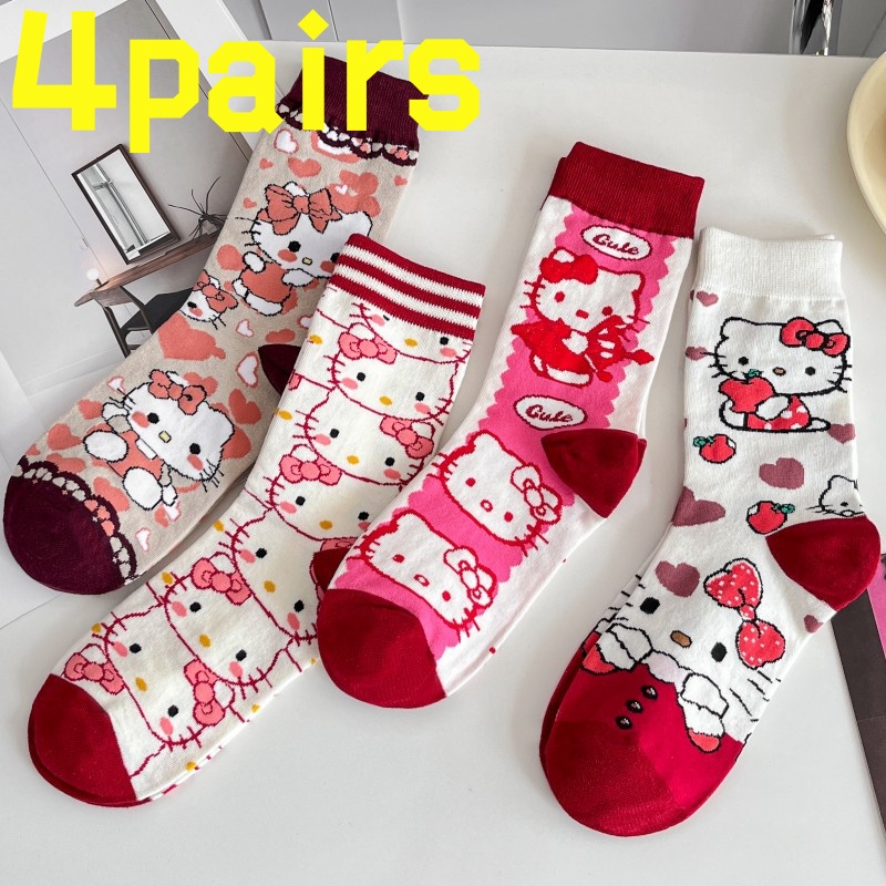 4 pairsof HelloKitty anti slip - Yoga In Fitness First 리뷰 및 가격