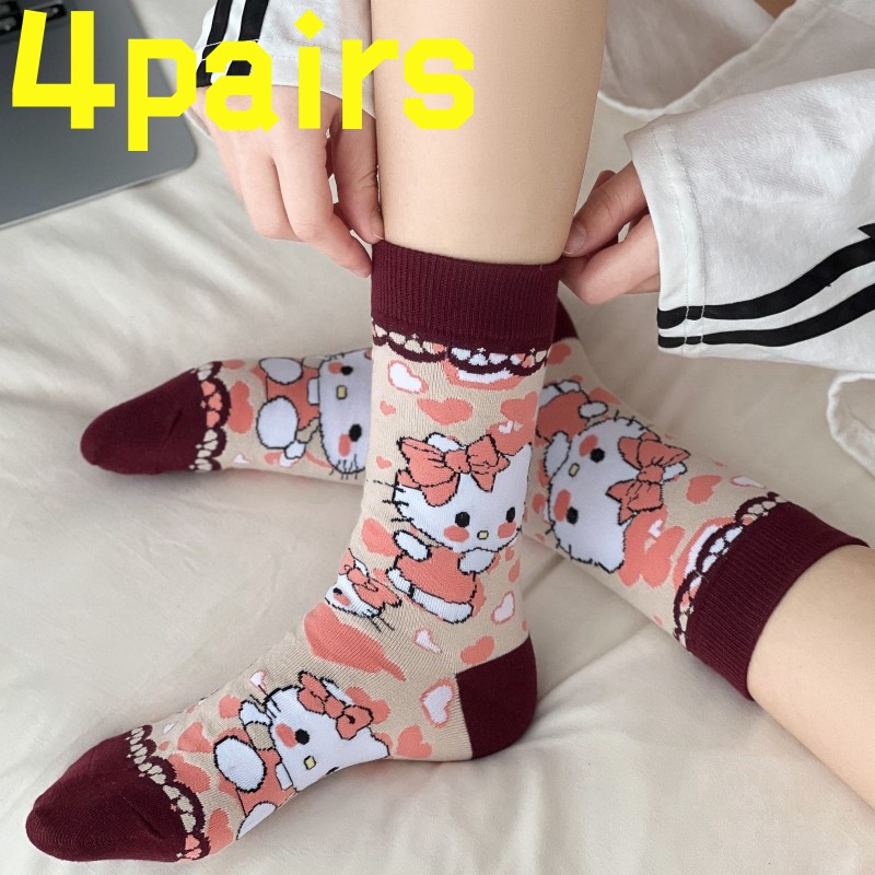 4 pairsof HelloKitty anti slip - Yoga In Fitness First 리뷰 및 가격