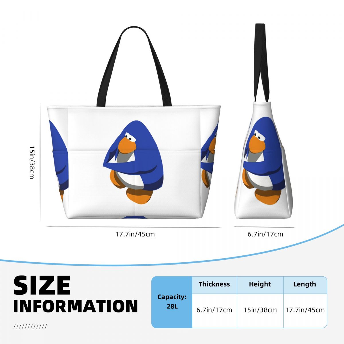 Club Penguin BOI Beach Tote Ba - Yoga Fitness Club 리뷰 및 가격