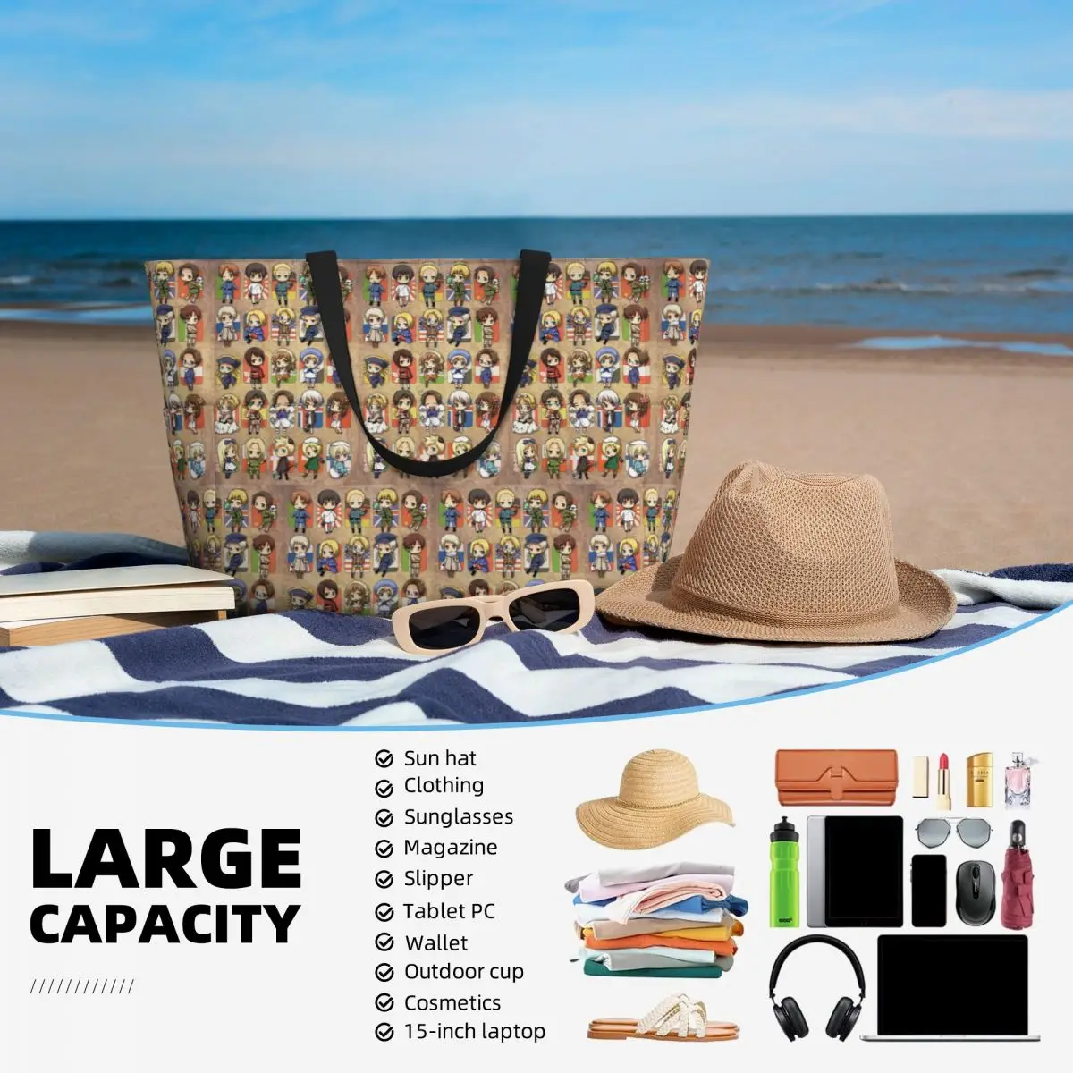 Hetalia Group Beach Tote Bag S - Yoga Fitness Group 리뷰 및 가격