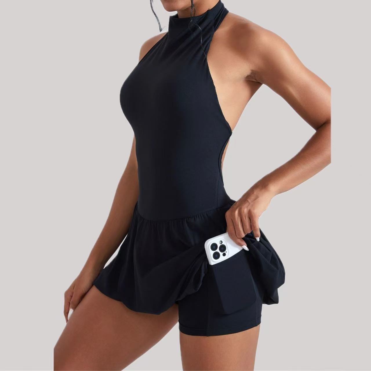 Ningyu High Neck Golf Tennis D - Yoga Fitness Dress 리뷰 및 가격