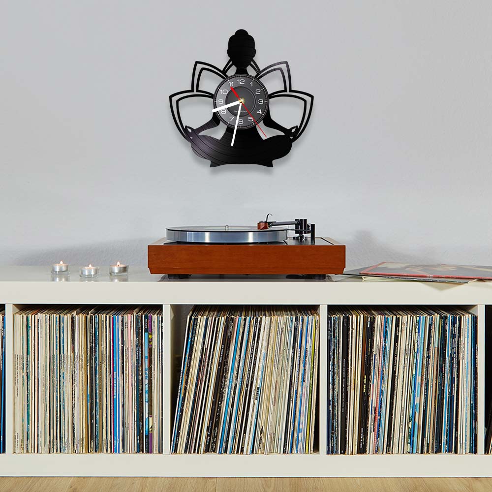 Yoga Pose Vinyl Record Wall Cl - Yoga Fitness Watch 리뷰 및 가격