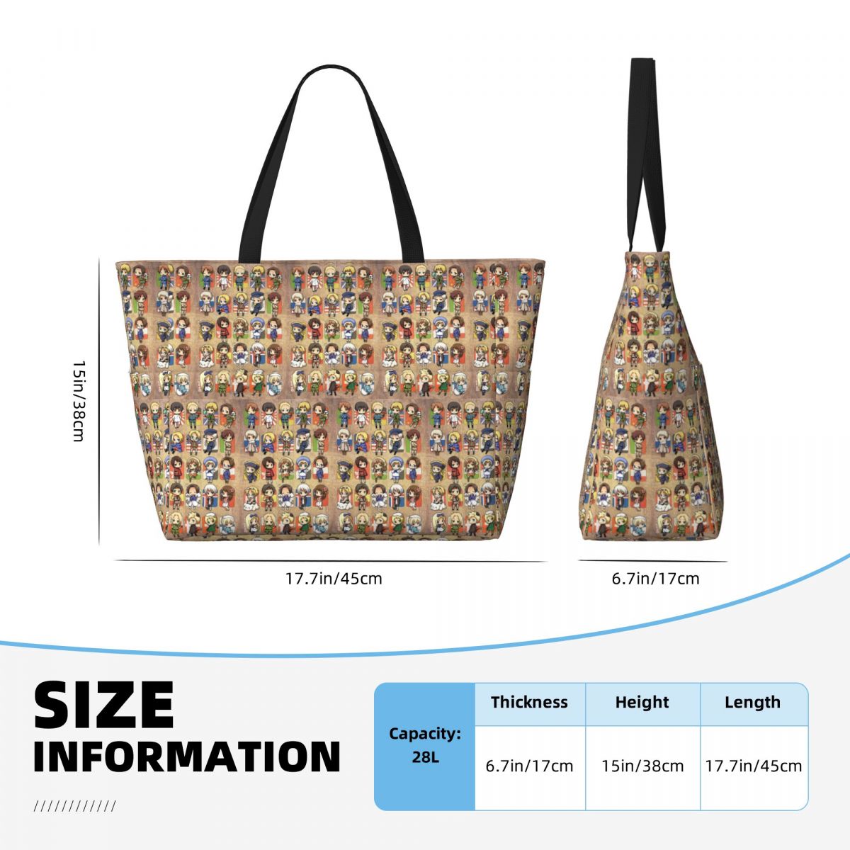 Hetalia Group Beach Tote Bag S - Yoga Fitness Group 리뷰 및 가격