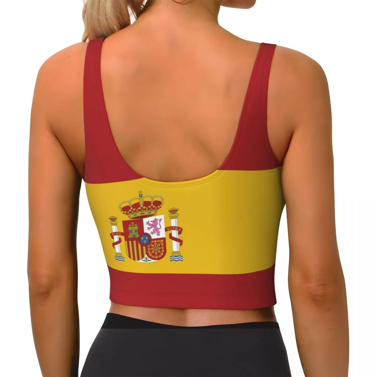 Spain Flag Basic Tops Women Sa - Yoga Và Fitness 리뷰 및 가격