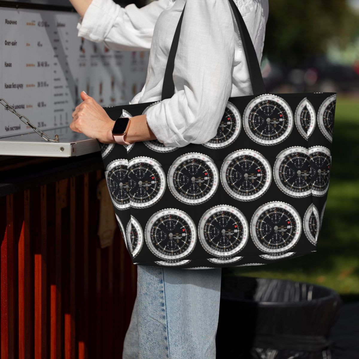 Luxury Watch Face Beach Tote B - Yoga Fitness Watch 리뷰 및 가격