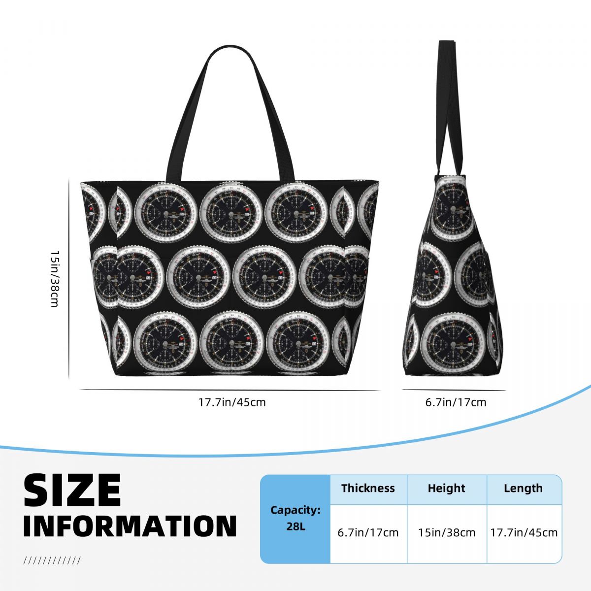 Luxury Watch Face Beach Tote B - Yoga Fitness Watch 리뷰 및 가격